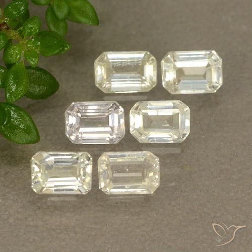 1.73ctw Natural Light Yellow Sapphire, Emerald Cut, VS