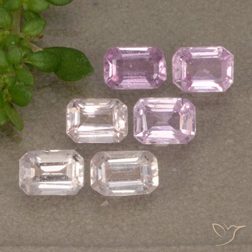 Very Light Pink Zaffiro Gem - 0.3ct Taglio ottagonale (ID: 492661)