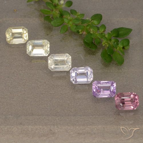 Multicolor Zafiro Gema - 0.3ct Corte octagonal (ID: 492662)