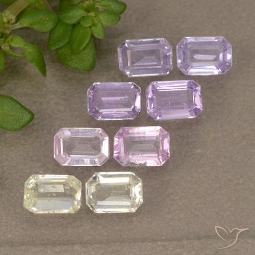 Multicolor Sapphire Gem - 0.2ct Octagon Step Cut (ID: 492887)