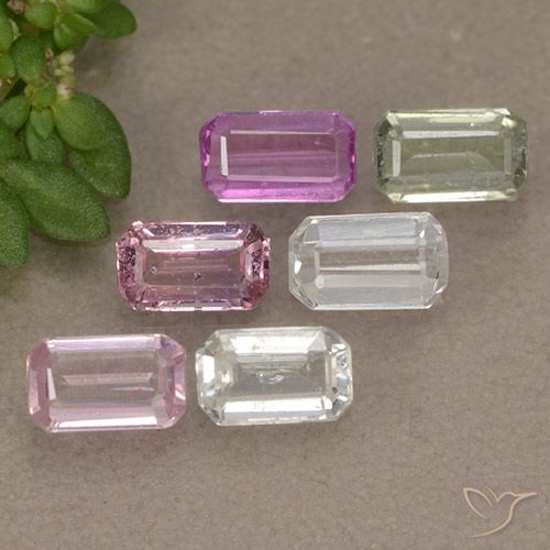Multicolor Zafiro Gema - 0.3ct Corte octagonal (ID: 492956)