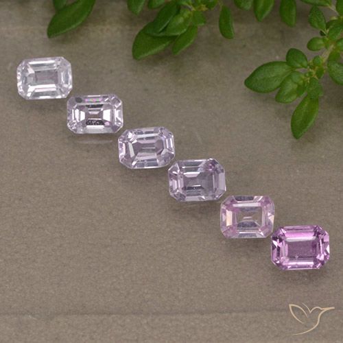 Púrpura claro Zafiro Gema - 0.3ct Corte octagonal (ID: 492962)