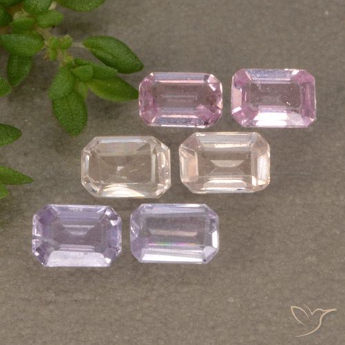 Multicolor Zafiro Gema - 0.2ct Corte octagonal (ID: 492976)