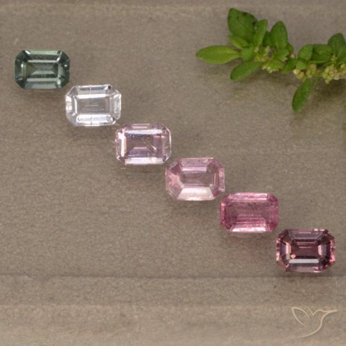 Multicolore Zaffiro Gem - 0.3ct Taglio ottagonale (ID: 492982)