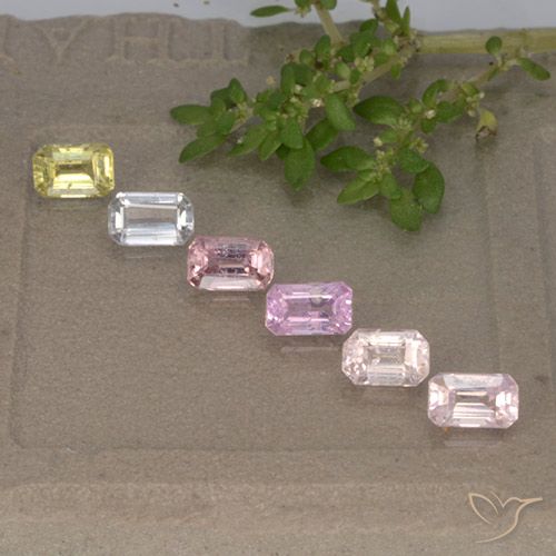 Многоцветный Сапфир Камень - 0.4ct Восьмиугольная ступенчатая огранка (ID: 492988)