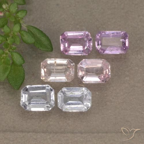 Multicolor Sapphire Gem - 0.3ct Octagon Step Cut (ID: 492991)