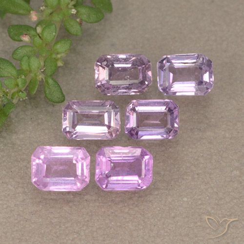 Púrpura rosado Zafiro Gema - 0.3ct Corte octagonal (ID: 492999)
