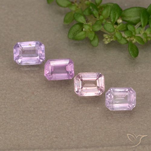 Lilac Purple Zaffiro Gem - 0.3ct Taglio ottagonale (ID: 493004)
