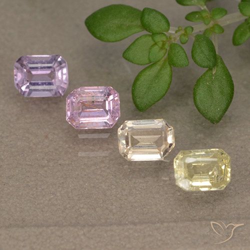Multicolor Zafiro Gema - 0.3ct Corte octagonal (ID: 493010)