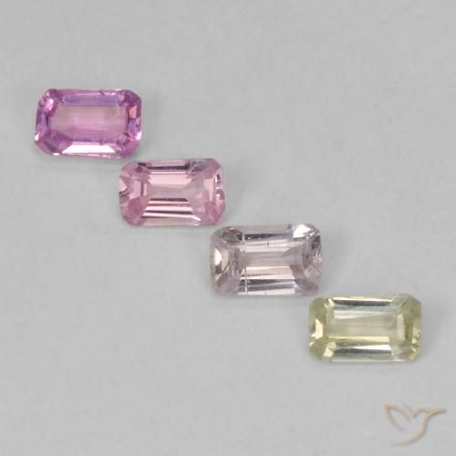 0.71 ct Octagon Cut Sapphire, 4 x 2.5 mm From Tanzania, Photo A