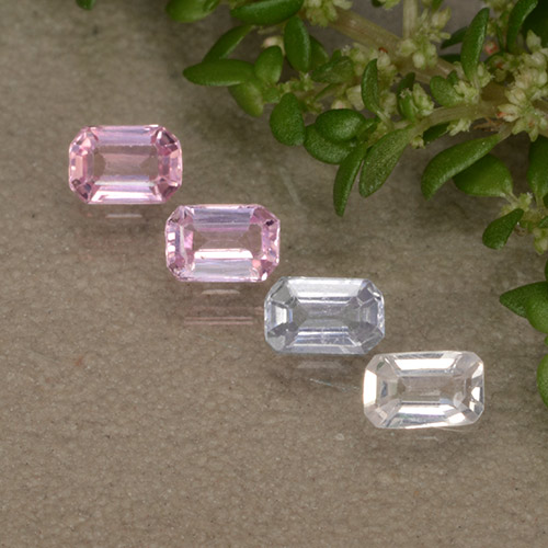 Многоцветный Сапфир Камень - 0.1ct Восьмиугольная ступенчатая огранка (ID: 493050)