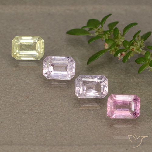 Многоцветный Сапфир Камень - 0.3ct Восьмиугольная ступенчатая огранка (ID: 493052)