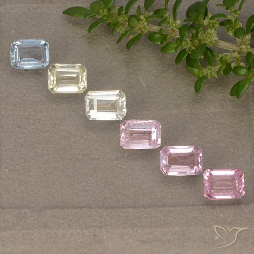 Multicolor Zafiro Gema - 0.3ct Corte octagonal (ID: 493065)