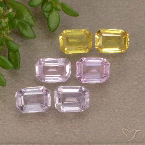 Multicolor Zafiro Gema - 0.2ct Corte octagonal (ID: 493071)