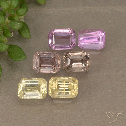 Multicolor Zafiro Gema - 0.3ct Corte octagonal (ID: 493080)