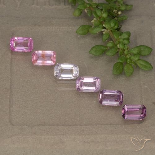 2.13 ctw Multicolor Sapphire Gemstones, Sapphire Gems in Octagon Step Cut Shape for Sale.