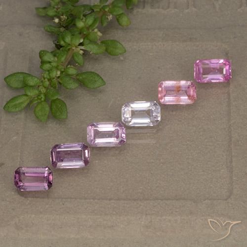 2.13 ctw Multicolor Sapphire Stones, Natural Sapphire in Octagon Step Cut Shape for Sale