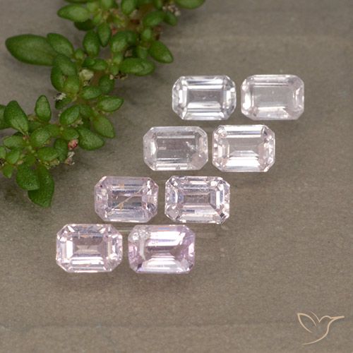 Very Light Pink Сапфир Камень - 0.3ct Восьмиугольная ступенчатая огранка (ID: 493132)