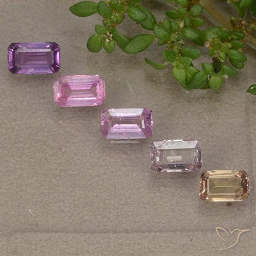Multicolore Saphir gemme - 0.3ct Octogone taillé en degrés (ID: 493165)