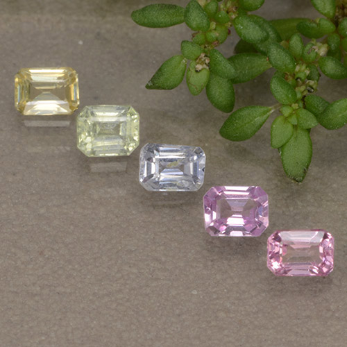 Multicolor Zafiro Gema - 0.2ct Corte octagonal (ID: 493167)