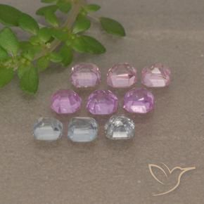 Sapphire Gemstones in 2.8 x 2.8 mm Size for Sale, Sapphire Stones in Multicolor Color
