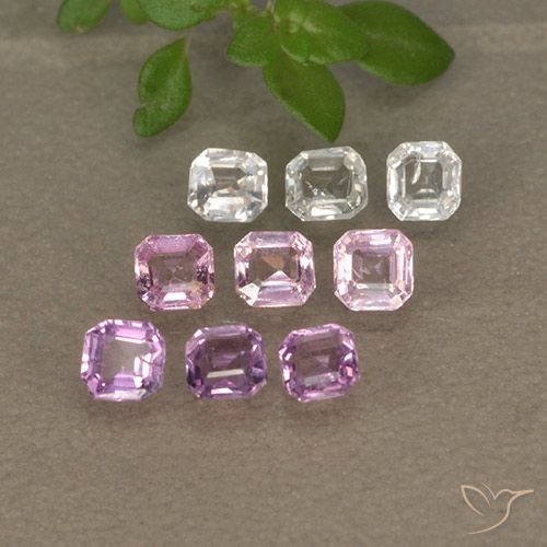 0.1ct Octagon Step Cut Multicolor Sapphire for sale thumb image of 0.1ct Octagon Step Cut Multicolor Sapphire (ID: 494808)