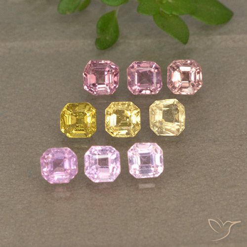 Multicolor Zafiro Gema - 0.2ct Corte octagonal (ID: 494809)