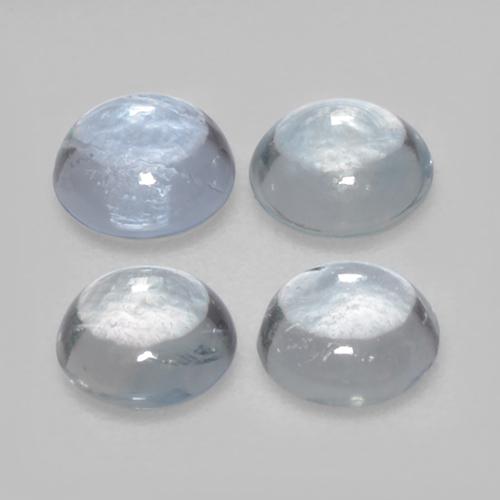 White Sapphire Gem - 0.3ct Round Cabochon (ID: 495692)