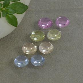 0.2ct Round Cabochon Multicolor Sapphire for sale thumb image of 0.2ct Round Cabochon Multicolor Sapphire (ID: 495729)
