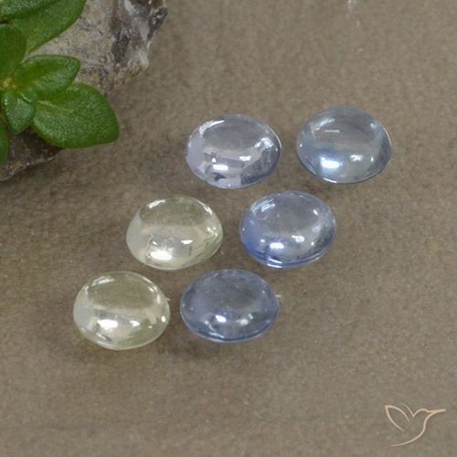 Multicolor Sapphire Gem - 0.3ct Round Cabochon (ID: 495733)