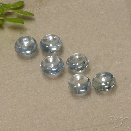 1.73ctw Natural Light Blue Sapphire, Round, Transparent