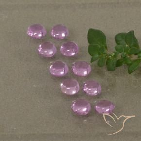 1.53 ctw Purple Sapphire Stones, Natural Sapphire in Round Cabochon Shape for Sale