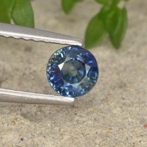 0.5ct Round Facet Blue Sapphire Gem for sale 0.5ct Round Facet Blue Sapphire Gem (ID: 495857)