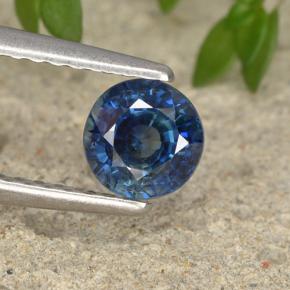 0.9ct Round Facet Blue Sapphire Gem for sale 0.9ct Round Facet Blue Sapphire Gem (ID: 495859)