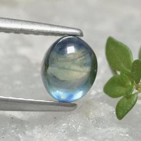 1.1ct Oval Cabochon Greenish Blue Sapphire Gem for sale 1.1ct Oval Cabochon Greenish Blue Sapphire Gem (ID: 495963)