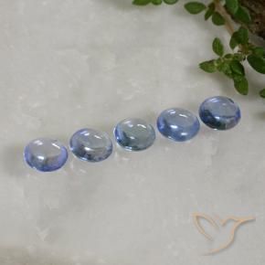 1.81 ctw Blue Sapphire Stones, Natural Sapphire in Round Cabochon Shape for Sale
