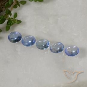 Sapphire Gemstones in 4.5 mm (calibrated) Size for Sale, Sapphire Stones in Baby Blue Color