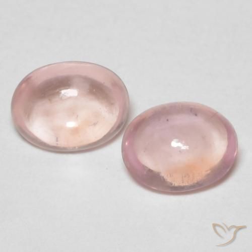 0.82 ct Loose Pink Sapphire, 4.9 x 3.8 mm Oval Cabochon From Tanzania, Photo A