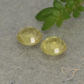 Sapphire Gemstones in 4.5 mm (calibrated) Size for Sale, Sapphire Stones in Light Yellow Color
