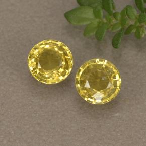 0.7ct Round Facet Golden Yellow Sapphire for sale thumb image of 0.7ct Round Facet Golden Yellow Sapphire (ID: 496441)