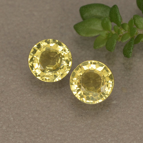 Tuscany Yellow Sapphire Gem - 0.4ct Round Facet (ID: 496442)
