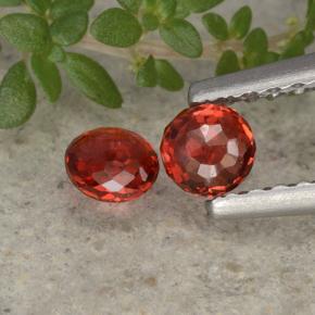 0.5ct Round Mixed-Cut Reddish Orange Sapphire for sale thumb image of 0.5ct Round Mixed-Cut Reddish Orange Sapphire (ID: 496446)