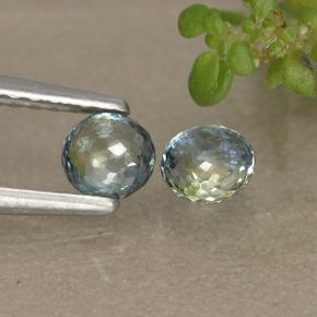 Multicolor Sapphire Gem - 0.5ct Round Mixed-Cut (ID: 496489)