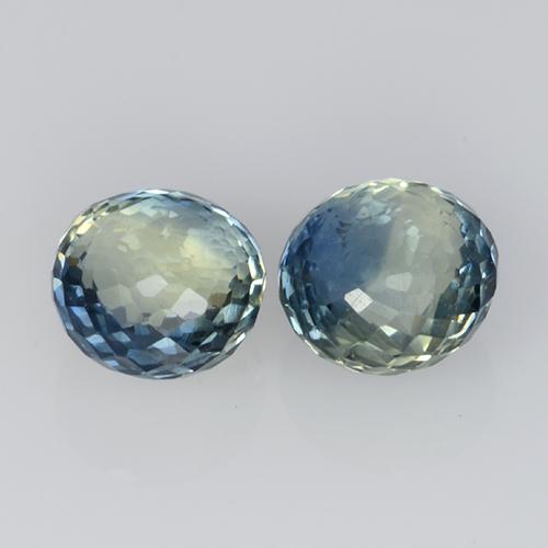 0.5ct Round Mixed-Cut Greenish Blue Sapphire Gem for sale 0.5ct Round Mixed-Cut Greenish Blue Sapphire Gem (ID: 496491)