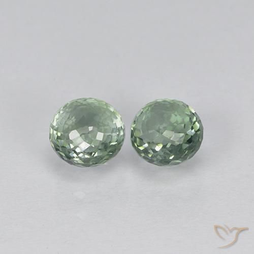 1.22ctw Natural Grayish Green Sapphire, Round, VVS-VS