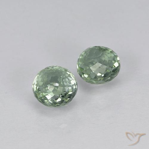 Sapphire Gemstones in 4 mm (calibrated) Size for Sale, Sapphire Stones in Grayish Green Color