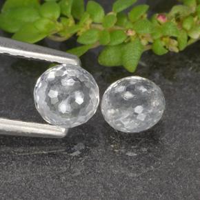 0.8ct Round Mixed-Cut White Sapphire for sale thumb image of 0.8ct Round Mixed-Cut White Sapphire (ID: 496668)