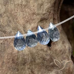 Sapphire Gemstones in 5 x 3 mm (calibrated) Size for Sale, Sapphire Stones in Light Blue Color