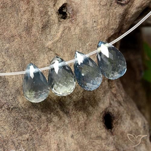 2.90ctw Natural Pastel Blue Sapphire, Briolette, VS