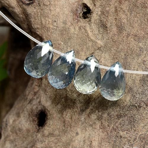 Sapphire Gemstones in 5.7 x 3.7 mm Size for Sale, Sapphire Stones in Pastel Blue Color